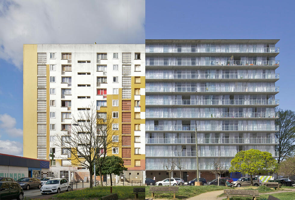 Building of the architects Anne Lacaton and Jean-Philippe Vassal