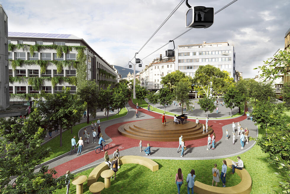 A ropeway to boost Biel's urban development