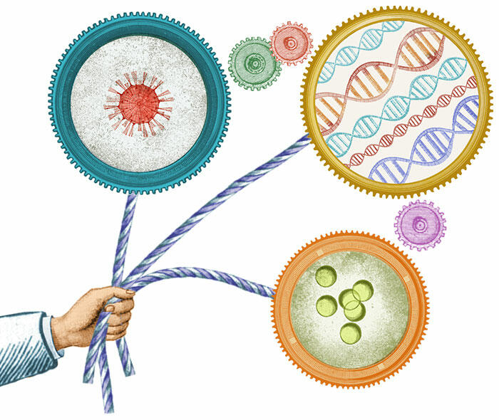 Illustration of molecules